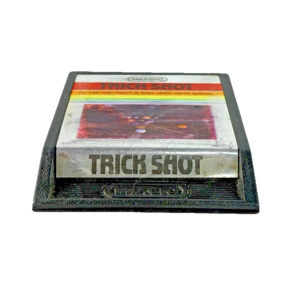 Atari 2600 Trick Shot Vintage 1982 iMagic Video Game Cartridge Tested